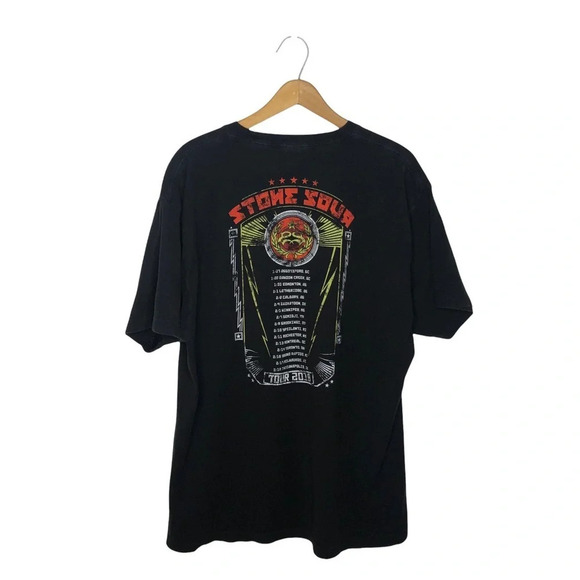 STONE SOUR 2018 Graphic Concert Tour Band T Shirt - Picture 4 of 7
